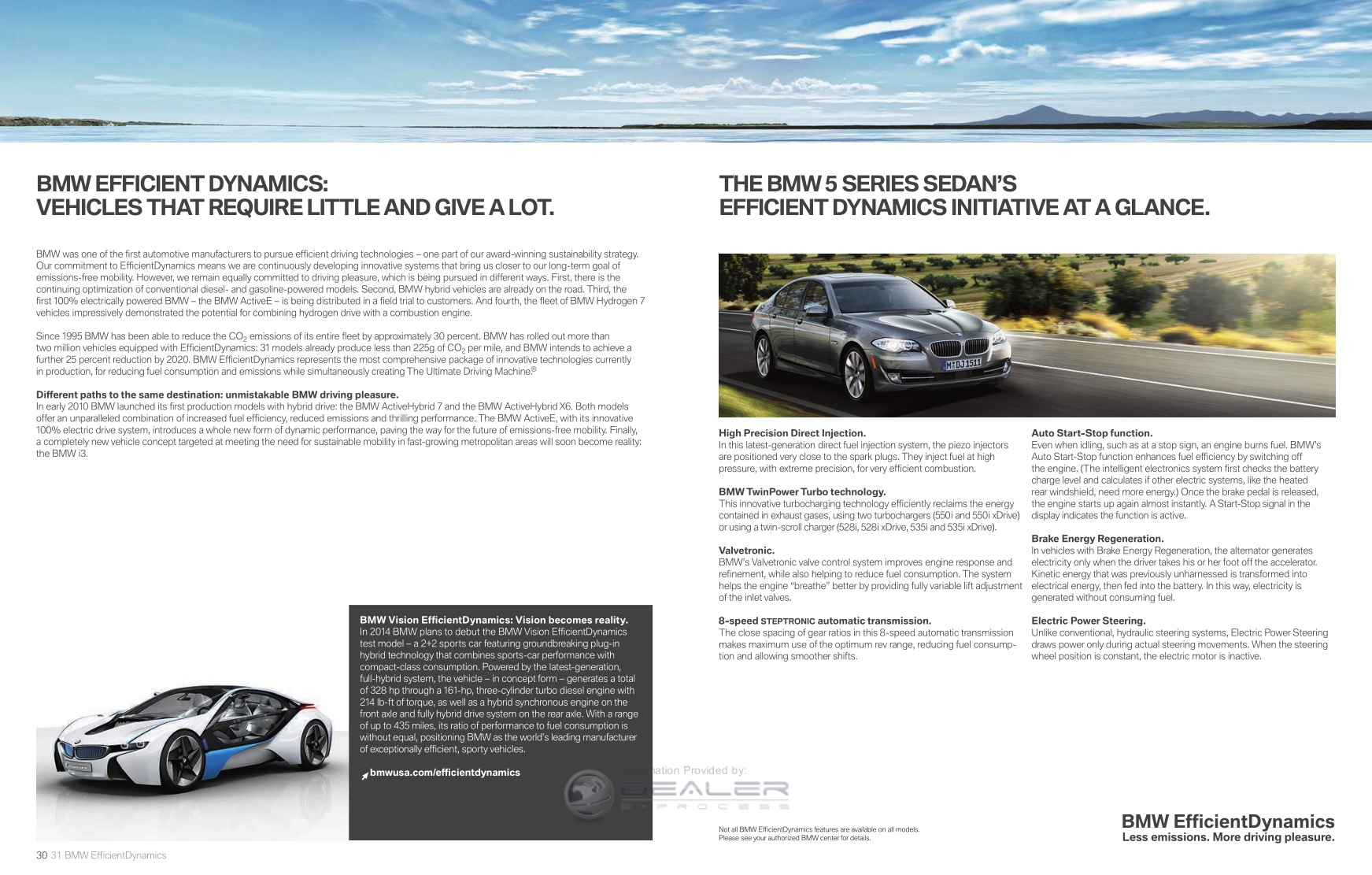 2012 BMW 5-Series Brochure Page 26